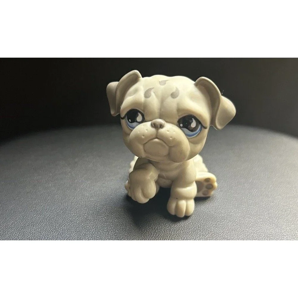 LPS Littlest Pet Shop Greyhound #508 Bulldog Blue Sportiest Eyes Dog Hasbro 2007